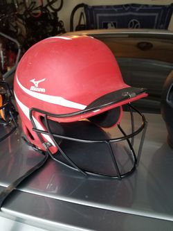 mizuno helmet with face mask
