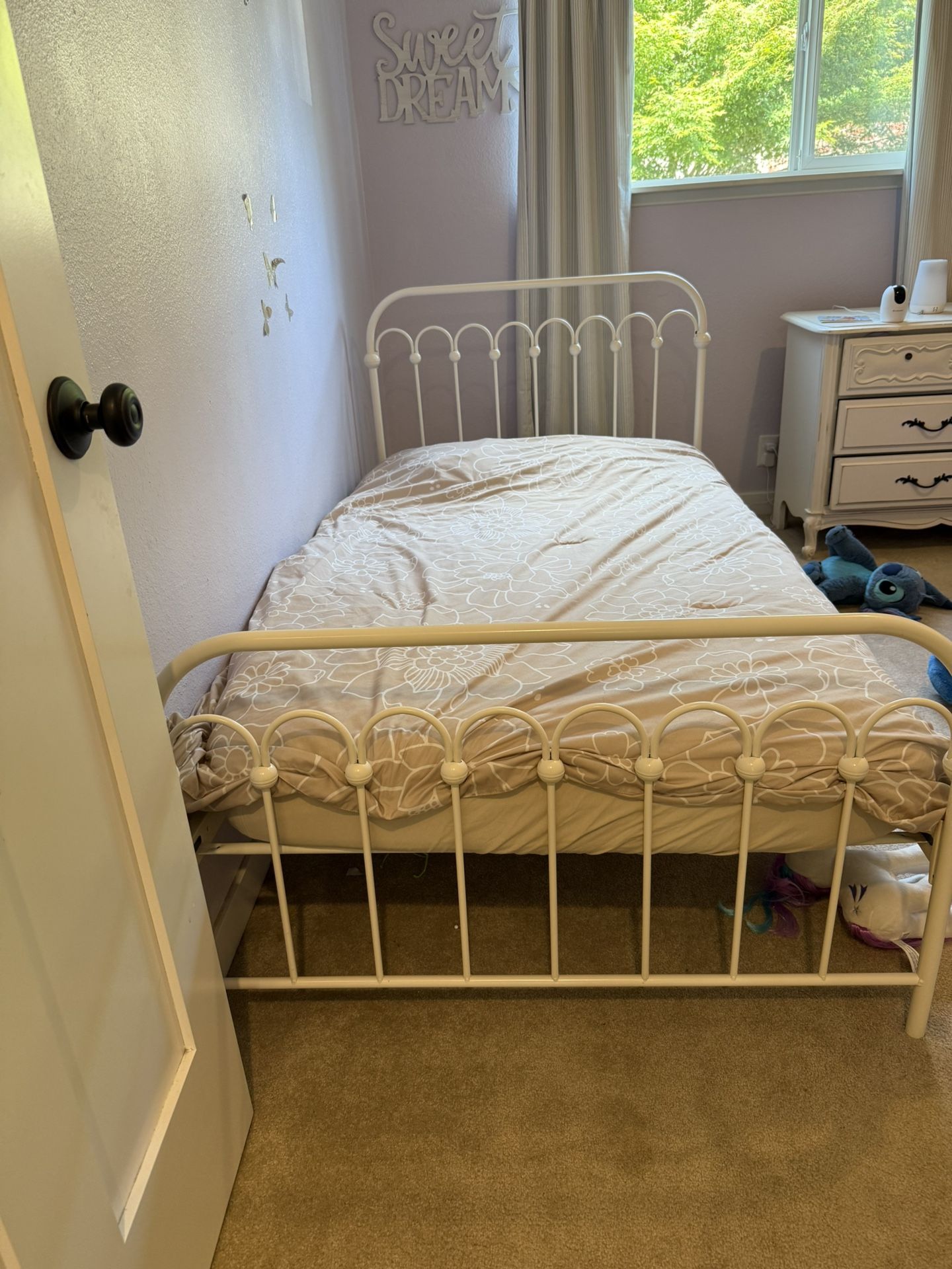 Off White Twin Bed Frames (2)