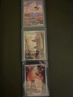 Pokémon Charmander Evolution Line Card Set