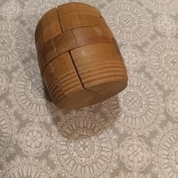 Wood Barrel Puzzle 