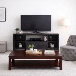 Modern Dark Wood TV Stand / Media Console