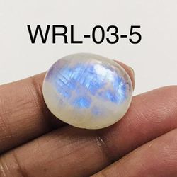 White Rainbow moonstone Oval Shape Cabochon-WRL-03-5