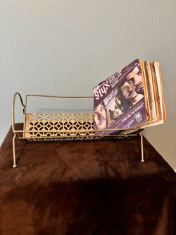 Vintage MCM Metal Geometric Stand
