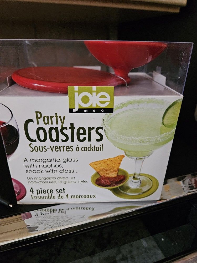 Joie Margarita Coaster W Snack Attachment. New X4