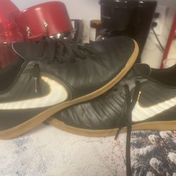 Nike tiempo with gum bottoms