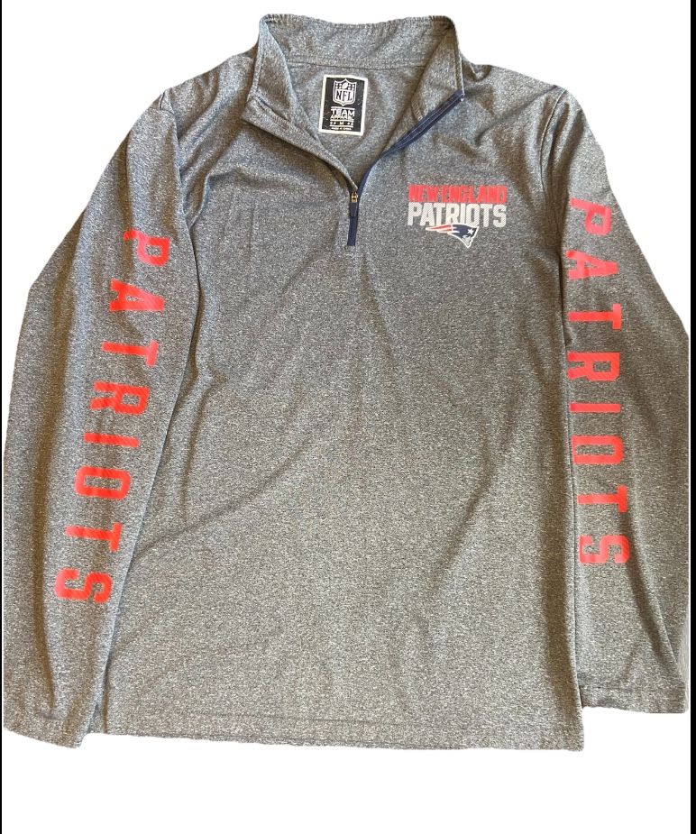 New England Patriots New Era 1/4 Zip Sz Med