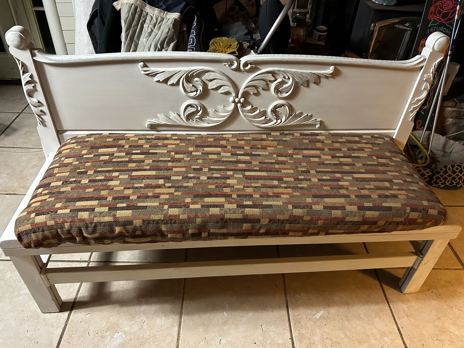 Upcycled Bench On Wheels