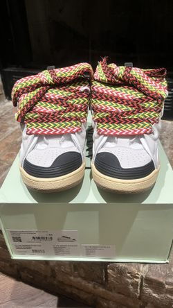lanvin curb sneaker white ivory size 10 brand new