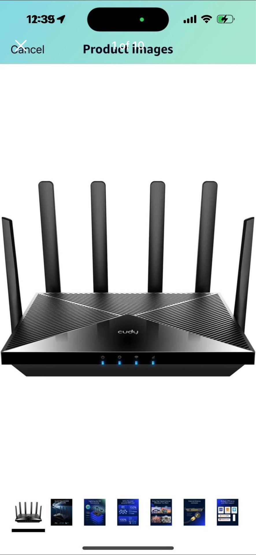 Cudy New 5G NR SA NSA AX3000 WiFi 6 CPE Router, AX3000 Dual SIM 5G Cellular Router, Qualcomm IPQ5018
