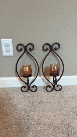 Wall art/ candle holder