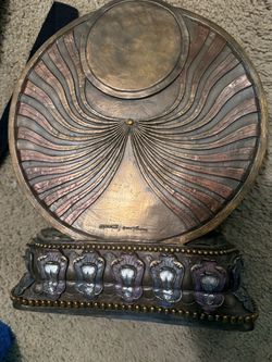 Summit Decorative Metal Disc Sculpture with Base
