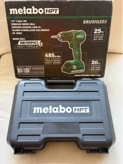 New! Metabo HPT 18V Brushless 1/2-in Driver Drill Kit DS18DDXM