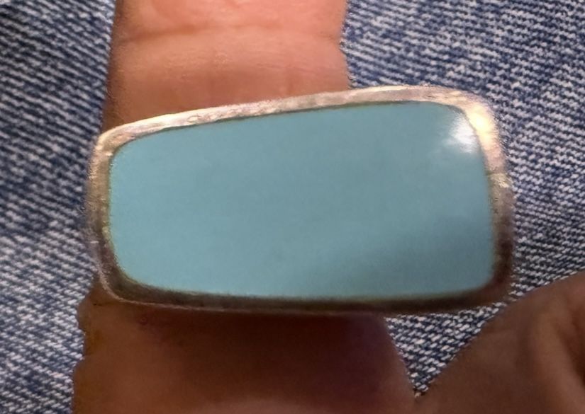 Larimar Turquoise Sterling Silver Ring