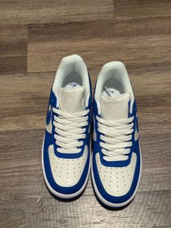 Louis Vuitton Nike Air Force 1 sneakers in blue & white SIZE 10.5 and size 9