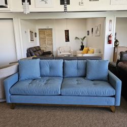 Fabric Sofa With Removable Cushions 