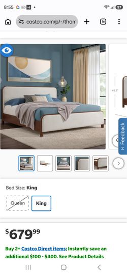 THOMASVILLE KING SIZE BED FRAME
