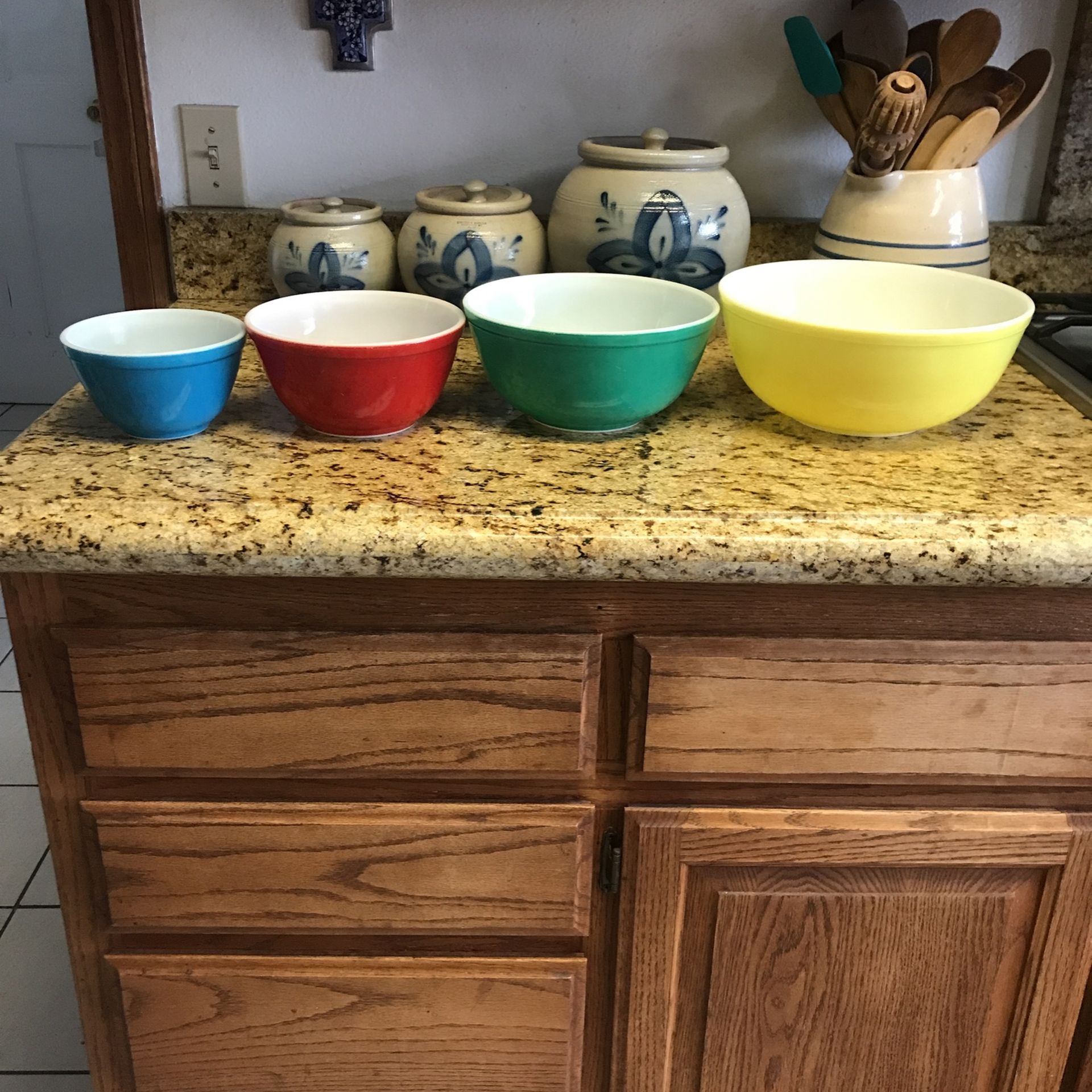 Vintage Pyrex Rainbow Stacking Bowls