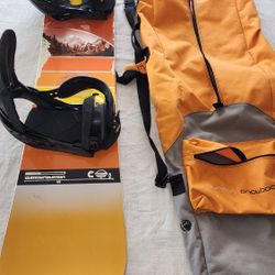 Snowboard And Bindings