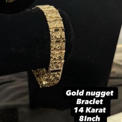 gold nugget bracelet 