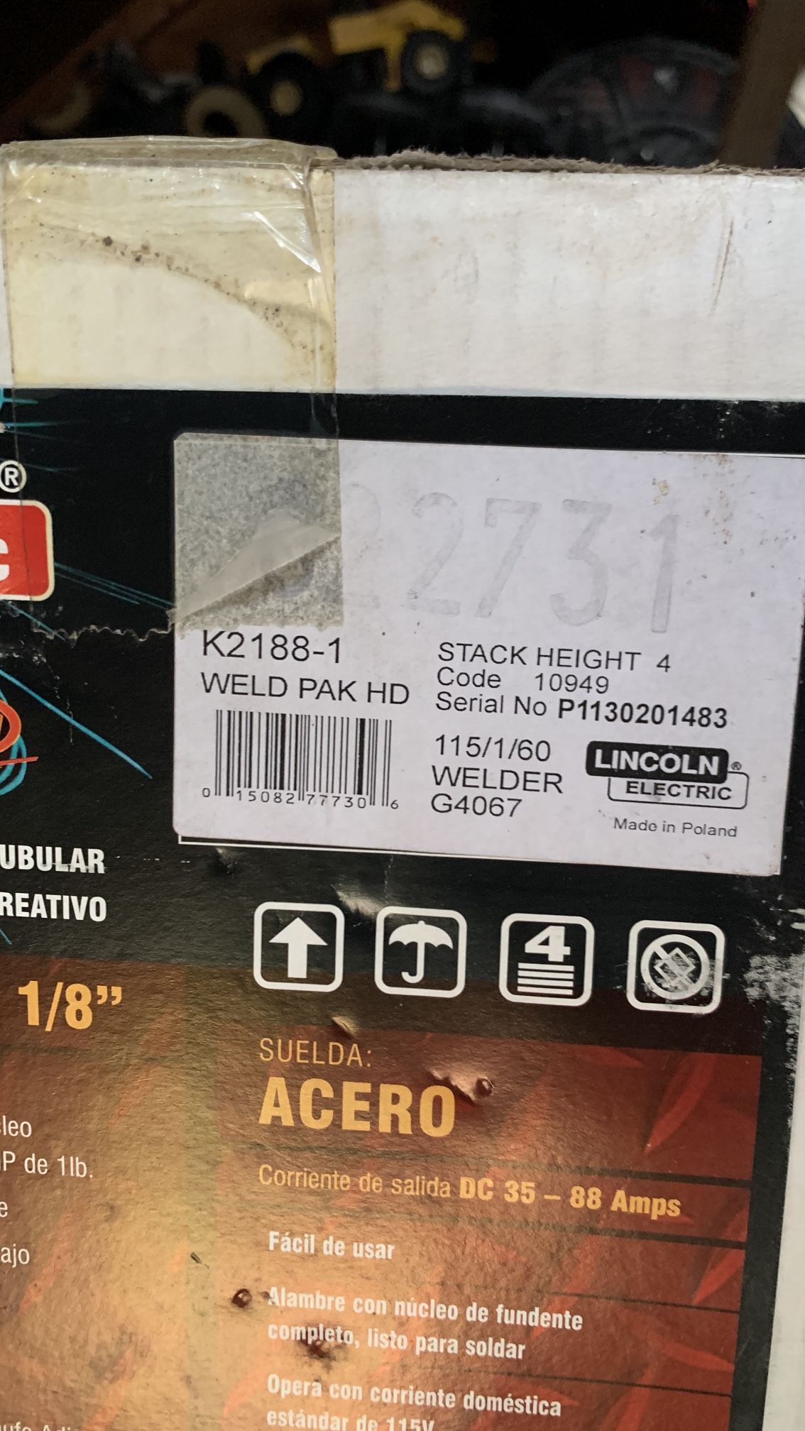 Lincoln Electric K2188-1 WELD PAK HD