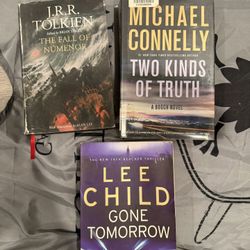 Book Lot – Tolkien, Michael Connelly, Lee Child (3 Hardcover Books)