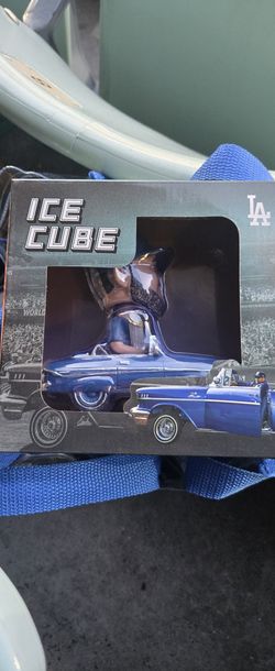 Ice Cube Los Angeles Dodgers MLB Baseball Bobblehead Figure, Black/Blue