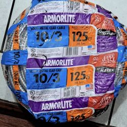 Mc Armorlite Clable 10/3 ,,,125 Ft  Roll New 