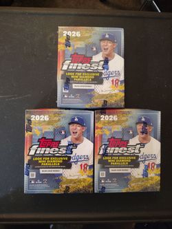 2026 TOPPS FINEST BASEBALL MEGA BOX (LOT IF THREE SEALED BOXES) $80 EACH BOX