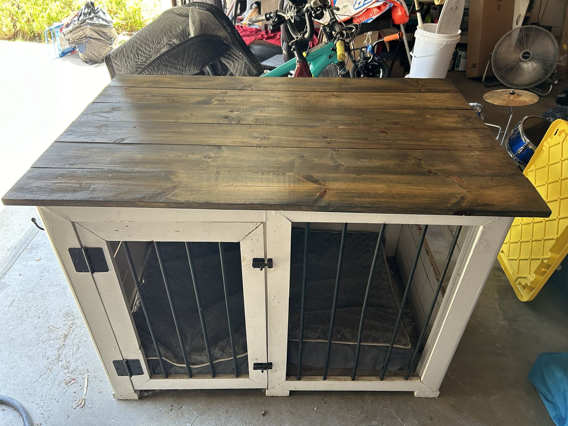 Farmhouse Style Dog Kennel - $75 OBO