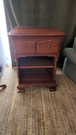 Solid Cherry Wood Bedside Table