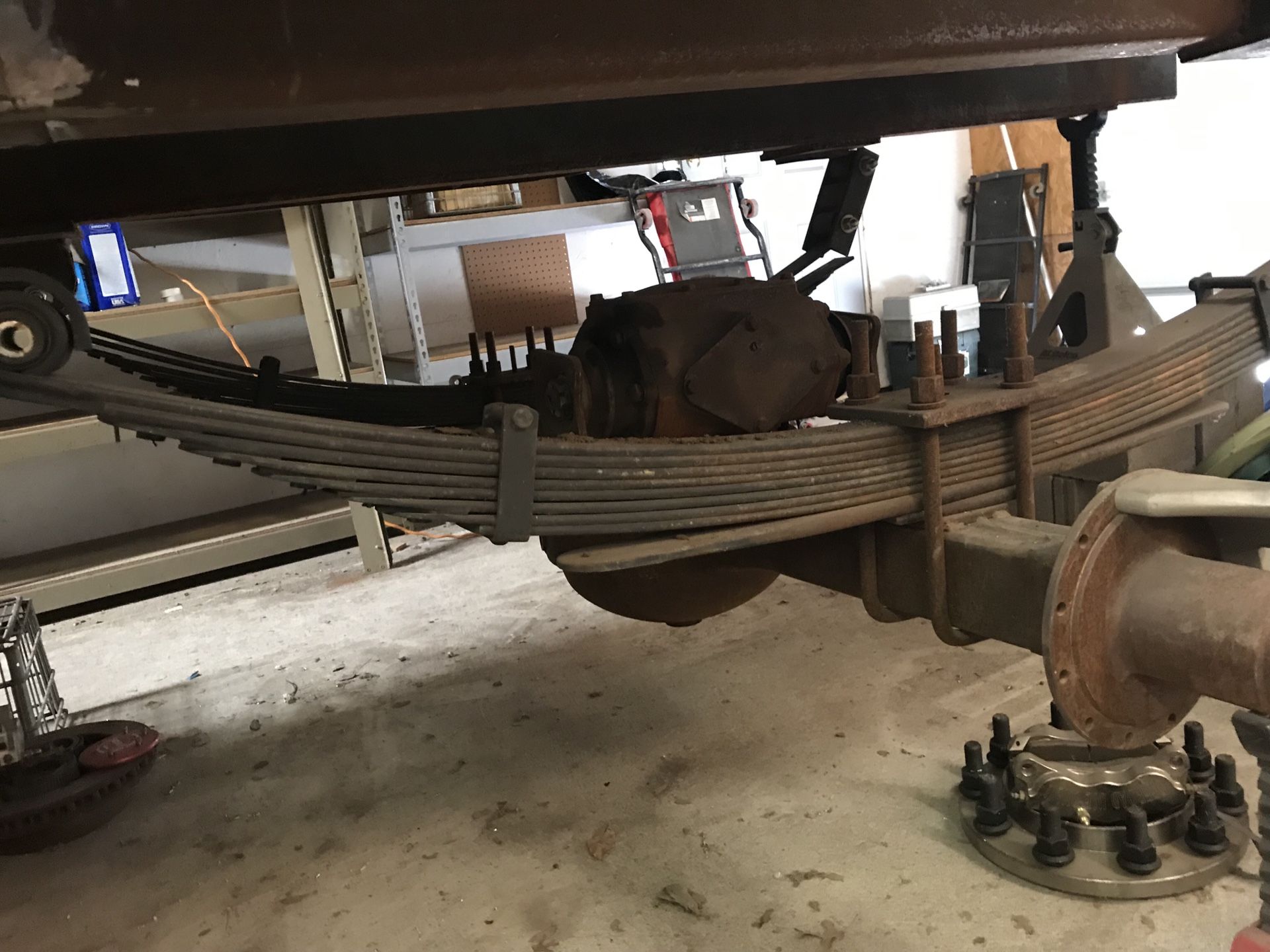 Rockwell 2.5 ton axles w/ Ouverson super 8 disk brake conversions (front & rear)