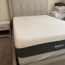 Queen Bed, Box Spring, And Mattress