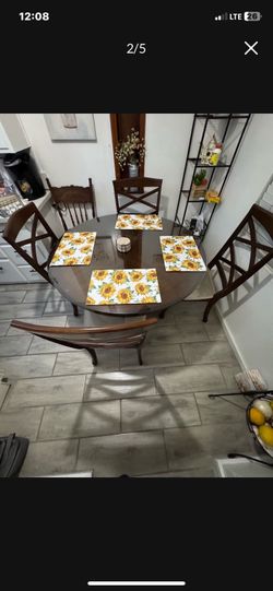Dark Brown Round Table
