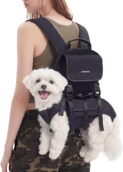 Dog Backpack Carrier 5-10lb Pet Lift Carrier for Small Dogs