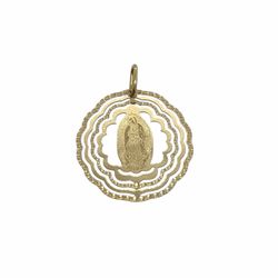 Pendant Solid Gold 10k. Lady of Guadalupe