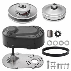 Drive Clutch, 2-8HP Engine, 2000 RPM High-Strength Drive Clutch with Asymmetric Designed Wheels & Robust Rubber Belt, Sturdy & Durable Clutch with Ful