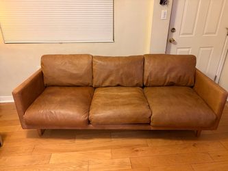 Article Nirvana Sofa Couch Tan Dakota Leather