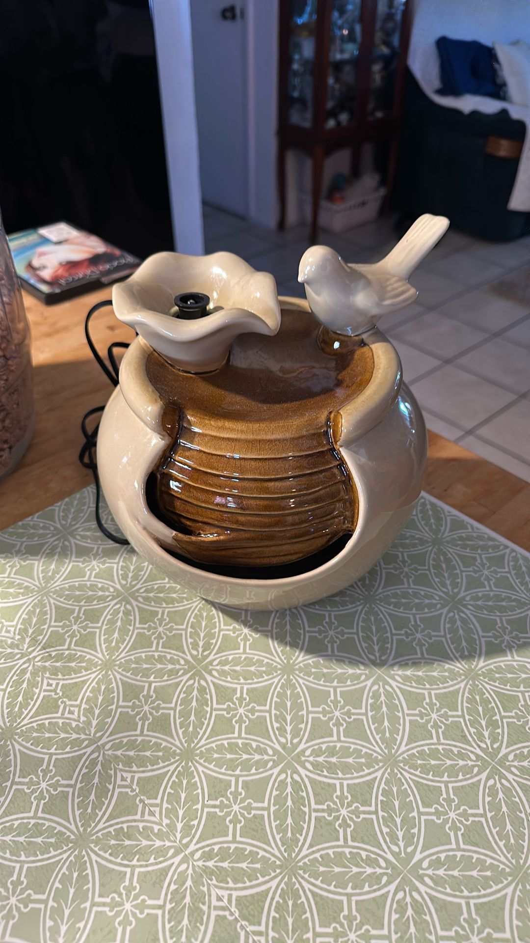 Valerie Parr Hill bird fountain ceramic