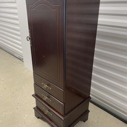 Wooden Jewelry Armoire 