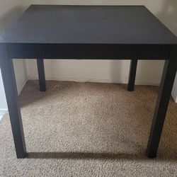 Tall Wood Black Table From Ikea 43"x43"x37"