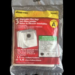Shop Vac Bags 3 pack