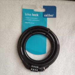 New Caliber Bike Lock 4.92 Feet Preset 4 Number Combo