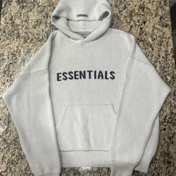 Essentials Fear Of God Knit Hoodie Oatmeal XL