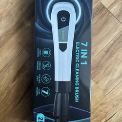 Electric Spin Scrubber With 7 Replaceable Brush Heads 