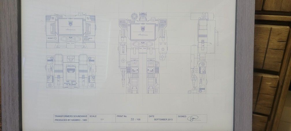 Transformers Blueprints Signed & Numbered