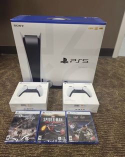 Brand New Console Disc Version 3 Games + 2 Controller Bundle
