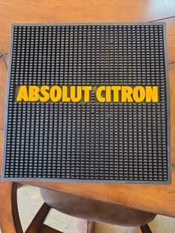 Absolut Vodka rubber bar mats. 13 x 13 2 available