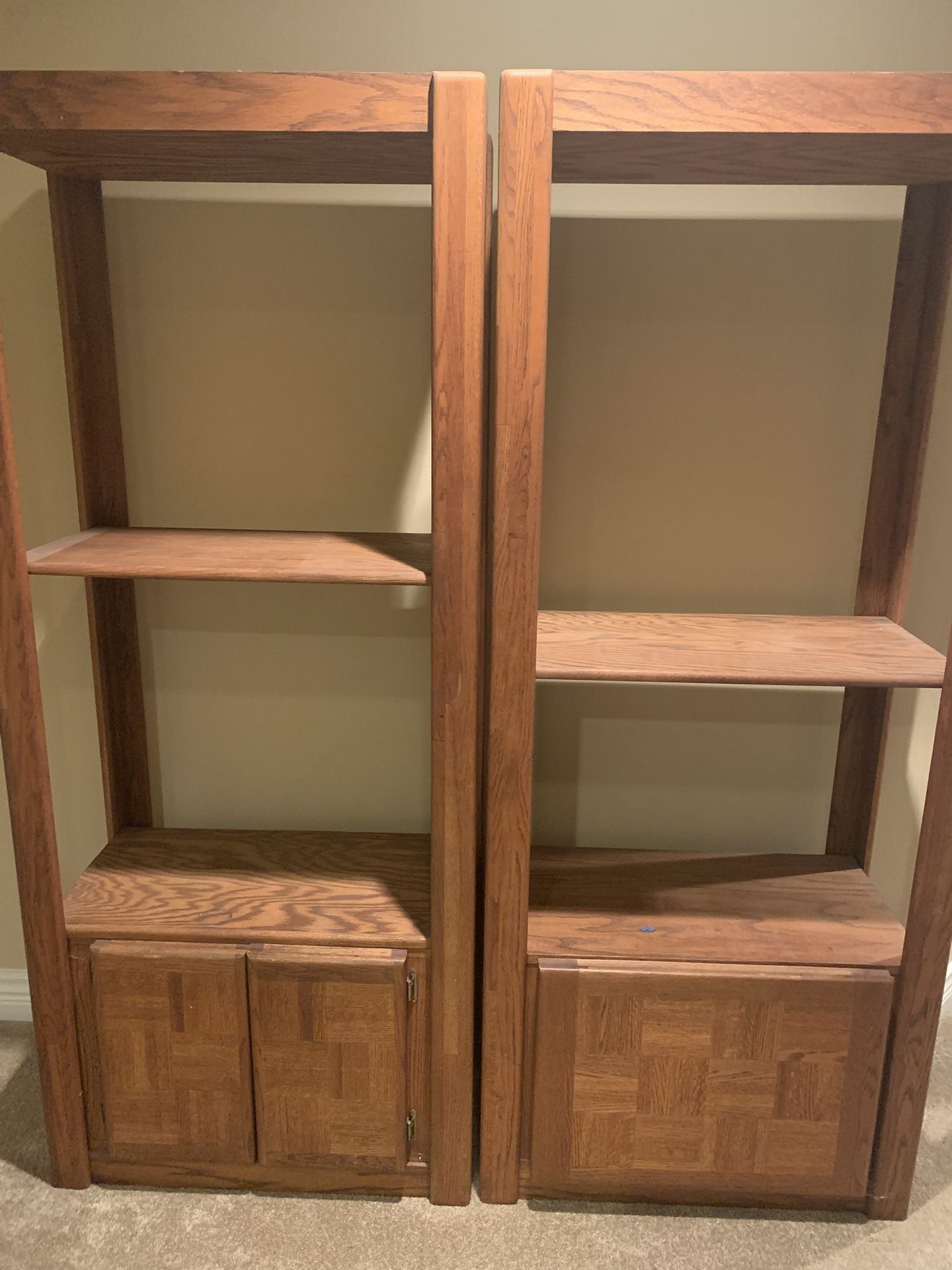 Oak Wall Unit - 2 For $50