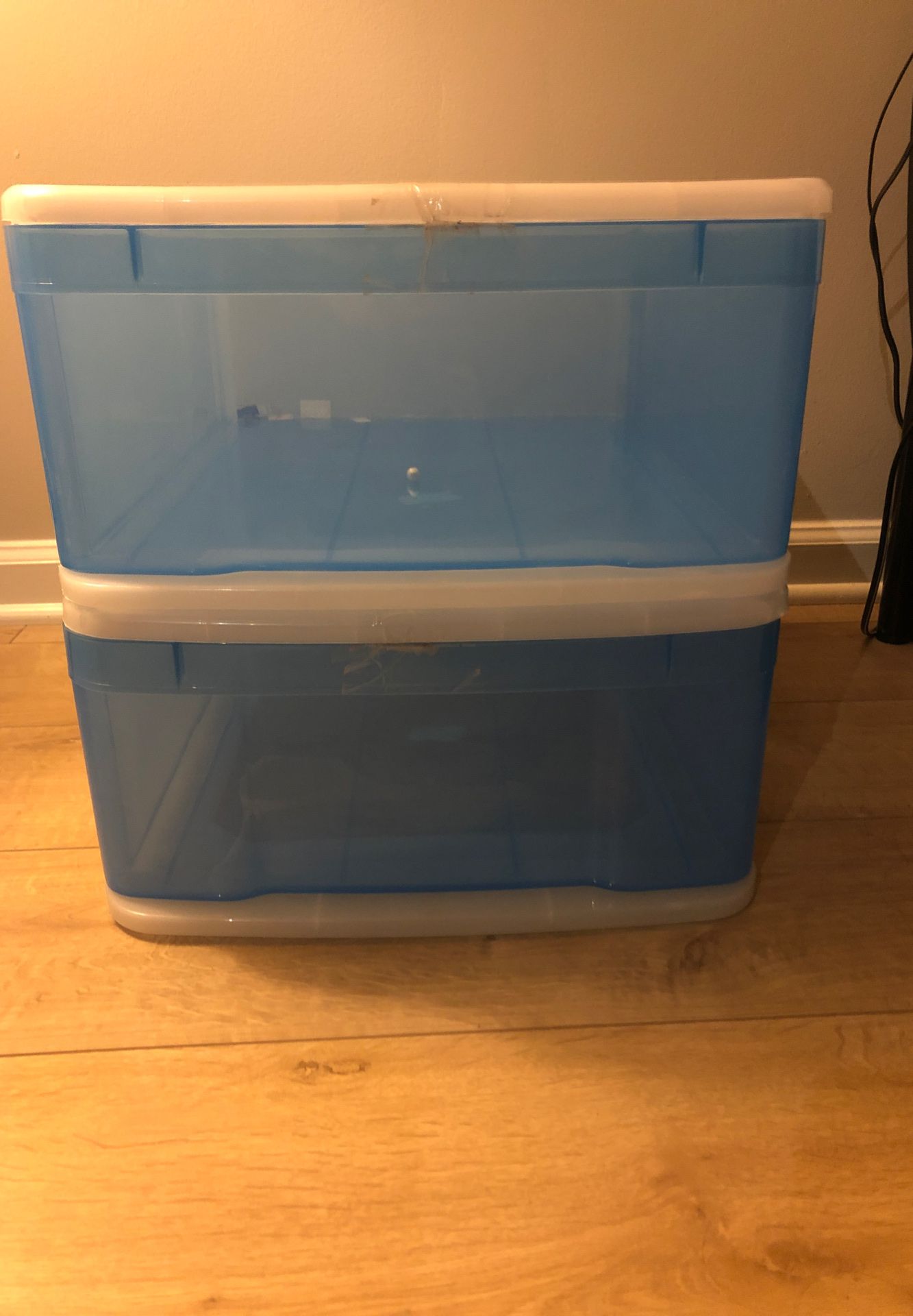 Blue Stackable Container Store Storage Drawer