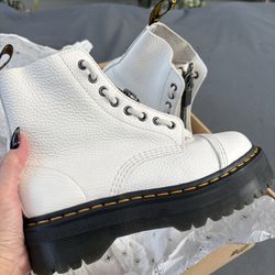Dr Martens White Sinclair Boots Size 8
